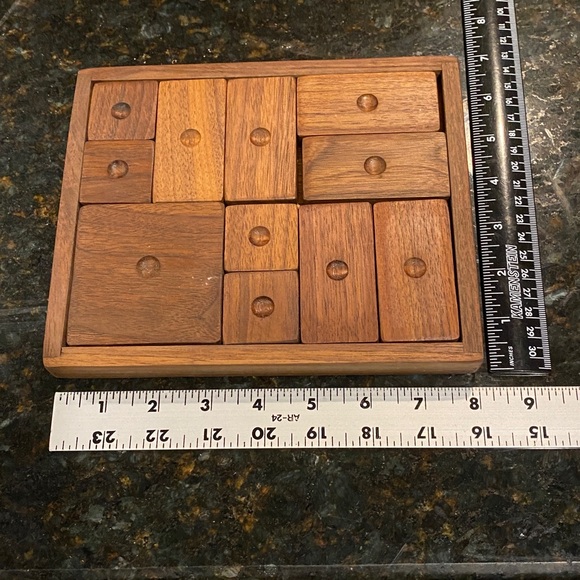 Vintage Nine Block and Red Donkey Combination Puzzle - Picture 3 of 3